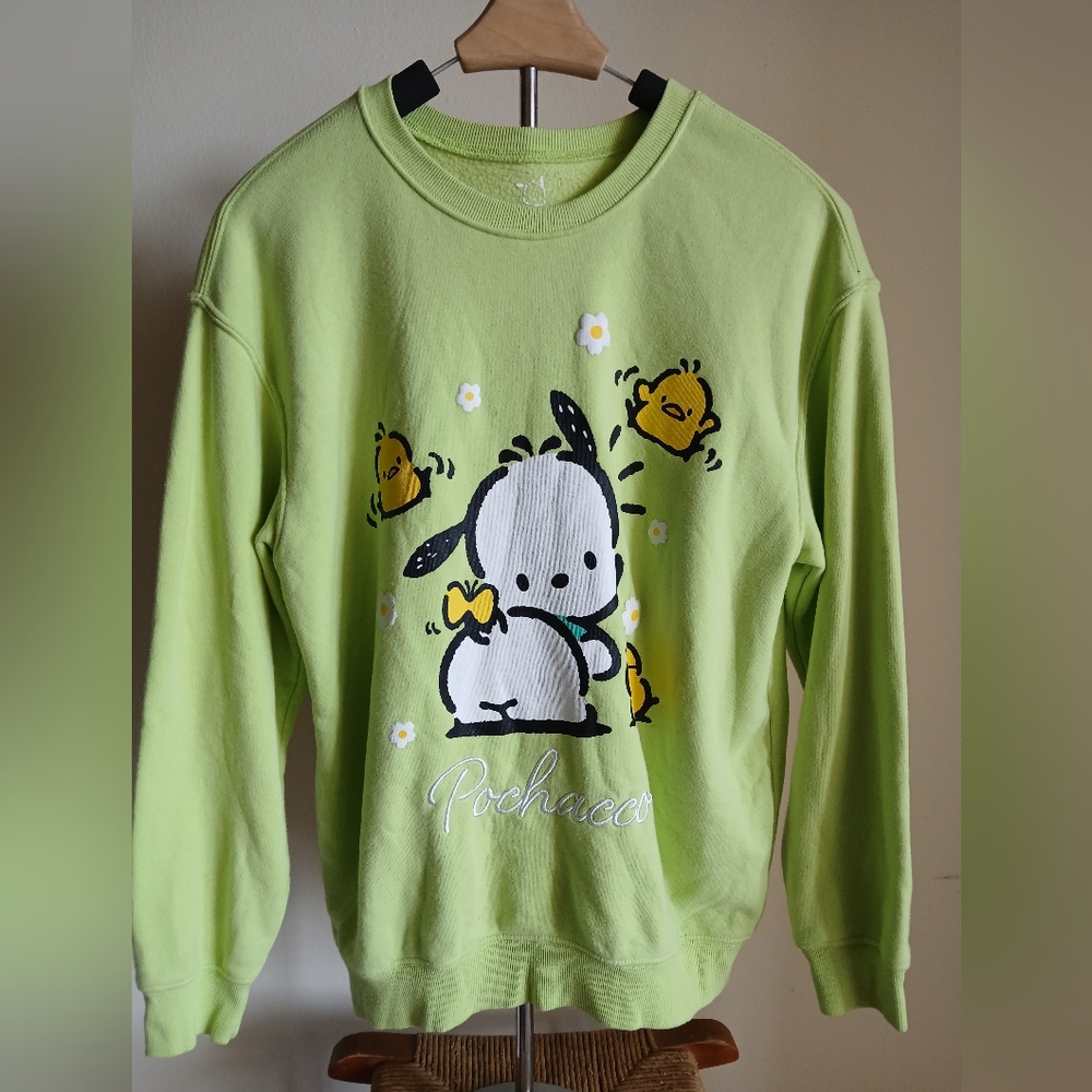 Pochacco By Sandria Green Sweatshirt Sweater Dog Size Med